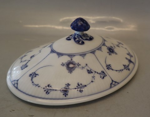 283-2003 Låg til ragoutfad, ovalt 24 x 18.5 cm Kongelig Dansk Porcelæn 
Musselmalet 
