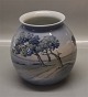 Bing & GrøndahlB&G 8785-472 Rund Vase med landskabsdekoration 15,5 cm