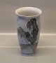 Bing & Grøndahl B&G 8645-450 Vase med grusvej i landskab 25 cm Signeret MH