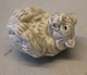 Celadon Royal Copenhagen Art Pottery 22245 RC  Bear cub on the back 9 cm Design 
Jeanne Grut after  KK 0245